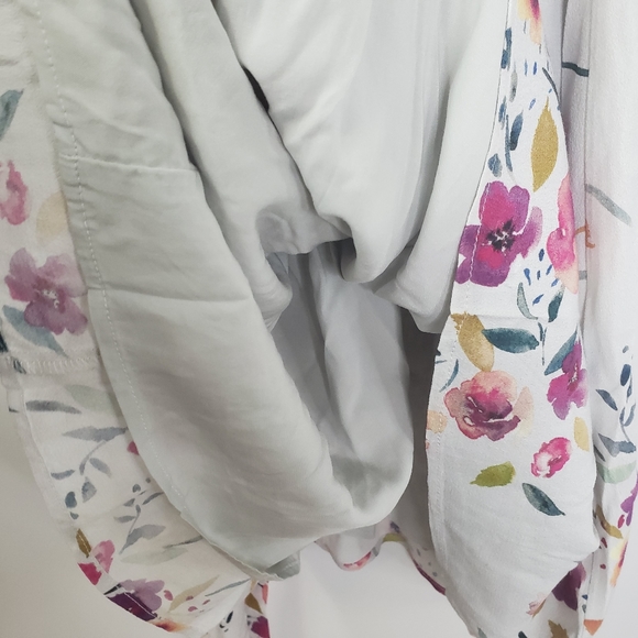 AQUA Floral Sleeveless Belted Rayon Midi Dress - Picture 7 of 9